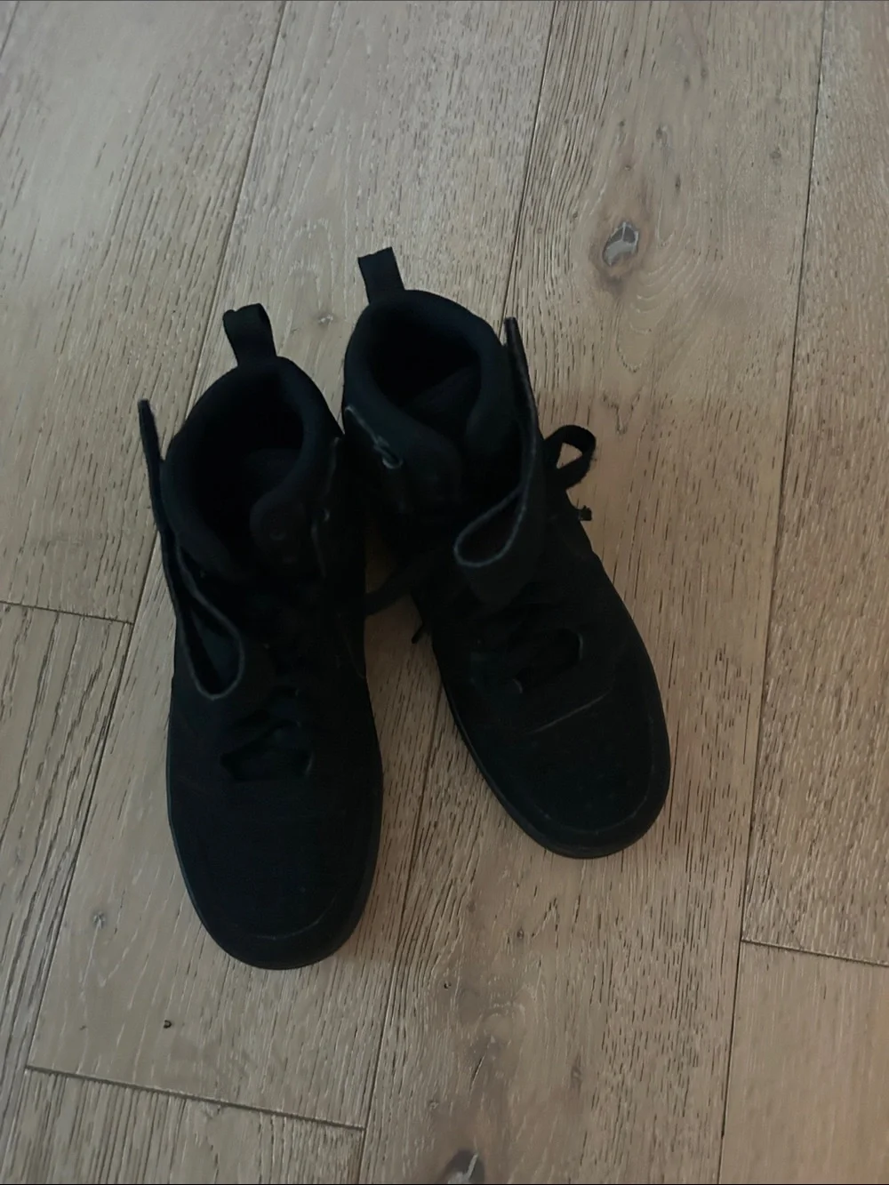 Nike Kids Black High-Top Sneakers